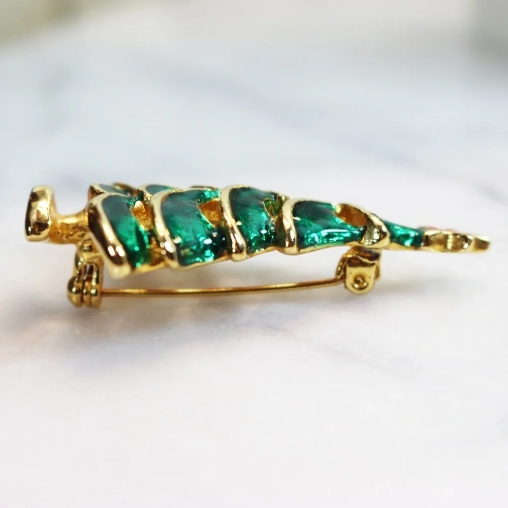 Brooch 🎄🎁 Elegant Minimalist Christmas Tree 🎄🎁 Excellent Gift Package Decor